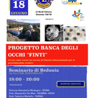 Progetto banca degli "occhi finti"