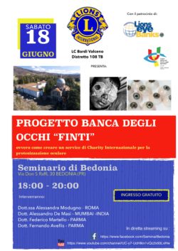 Progetto banca degli "occhi finti"